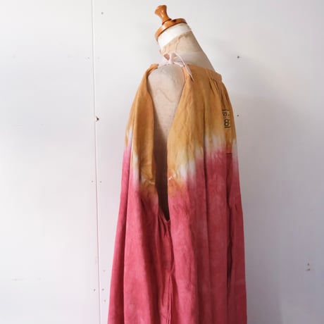 eski.  original dress / overdye "pink × ocher"