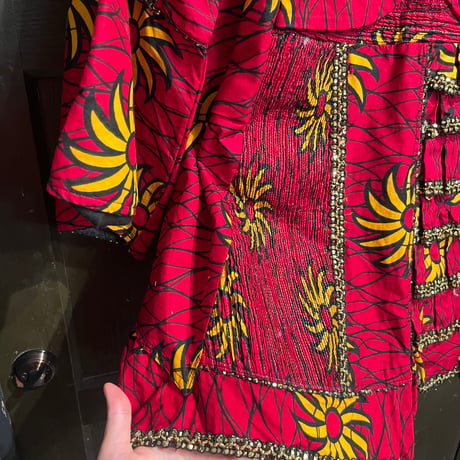 batik tops / red