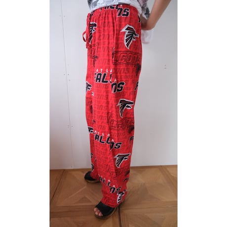"FALCONS" easy pants / red