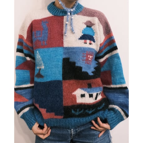 "girl&house" illust knit