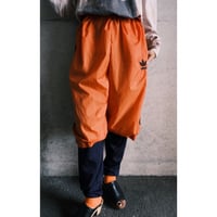 “adidas” orange nylon half pants