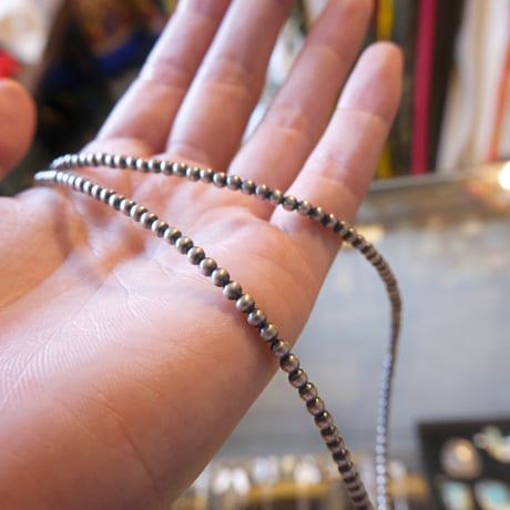 navajo perl necklace / 3mm 46〜51cm