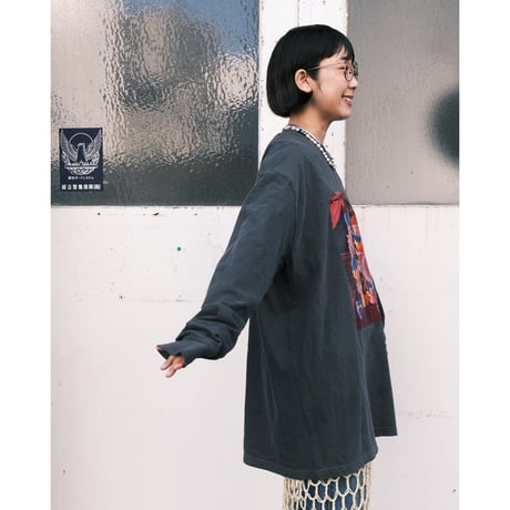 "ハート争奪戦❣️" / LS tee 【black】