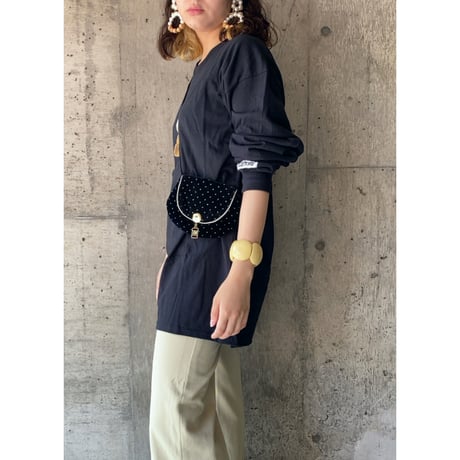 gold dot pochette with Pēgasos