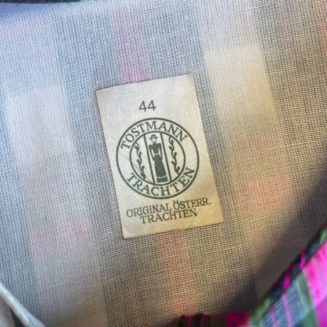 Tyrol dress "pink × check"