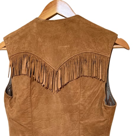 leather vest with fringe