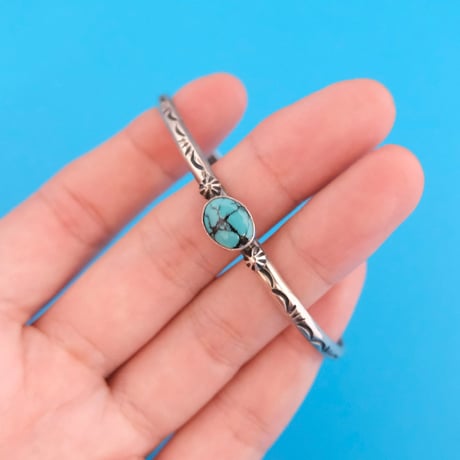 navajo / stamp work bangle