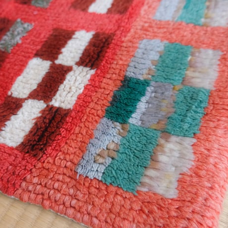 vintage rug "shaggy check"