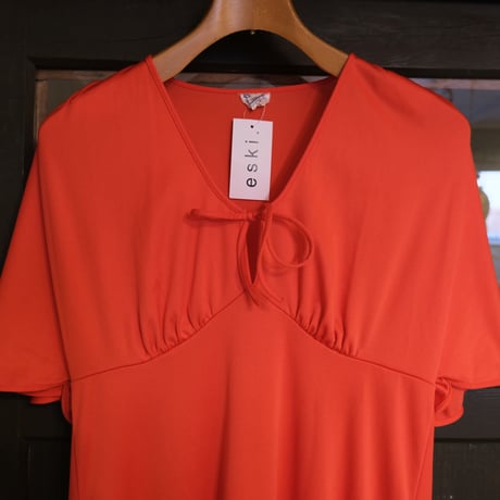 poly long dress "red"