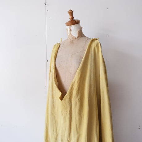 eski.  original dress / overdye "yellow × olive"