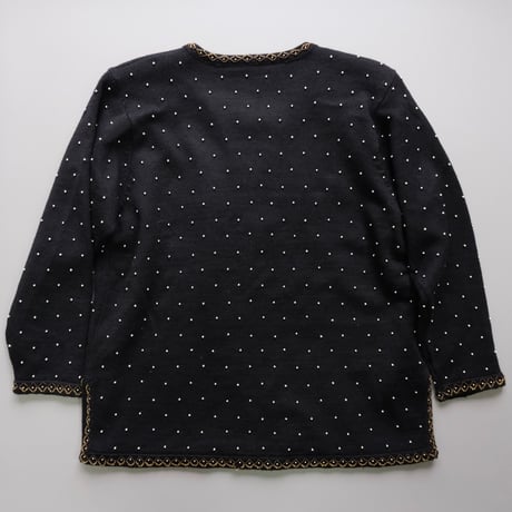 beaded embroidery cardigan