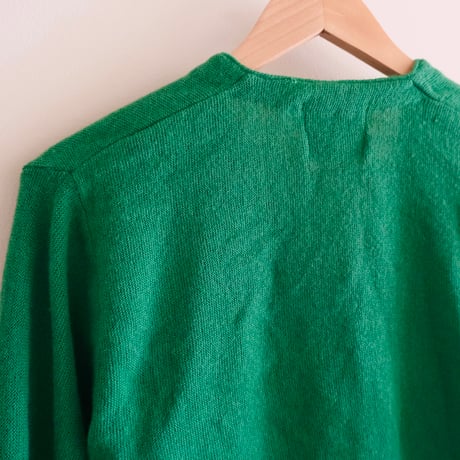 acryl cardigan / green