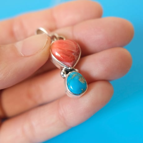 navajo / "heart" necklace