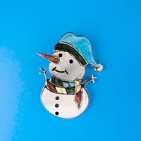 Indian jewelry / “snowman” brooch & necklace top