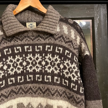 BENETTON"blue family" made in italy / collared knit