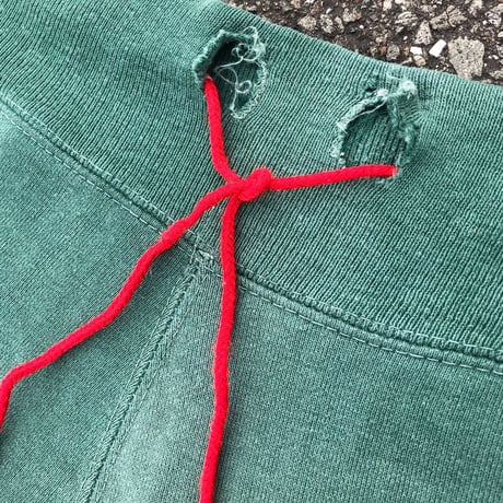 60s〜 unknown vintage / fade green sweat pants