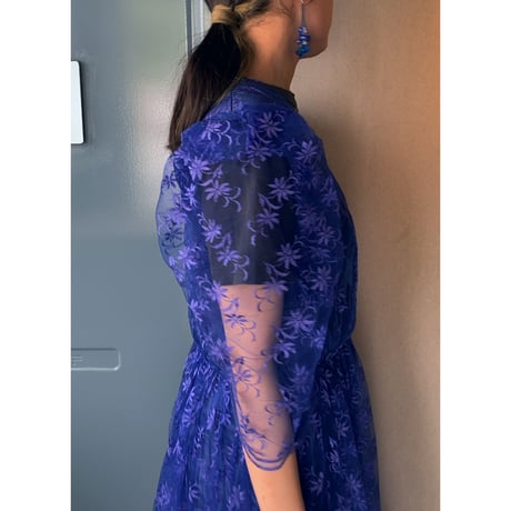 Euro vintage / tulle long dress