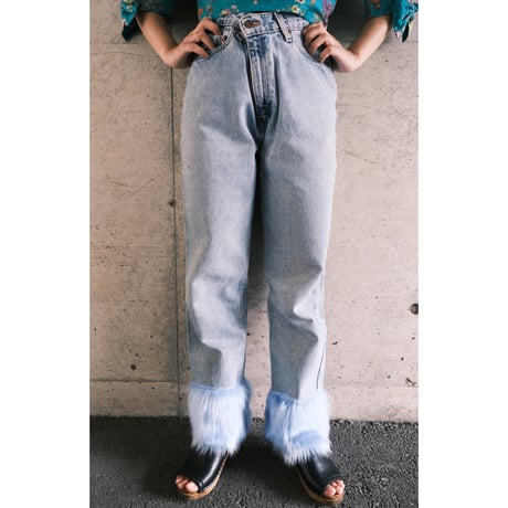 Levi's / remake denim / fake fur