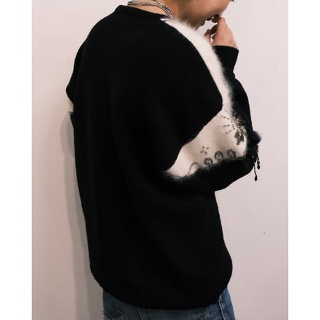 design knit cardigan
