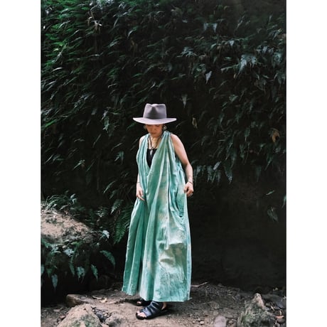 eski.  original dress / overdye "green"