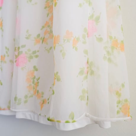 flower sheer dress