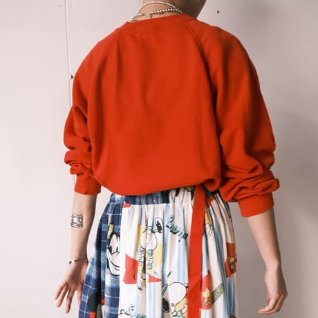 80s plane sweat / red