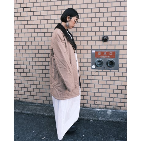 cotton × boa coat