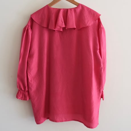 silk frill blouse