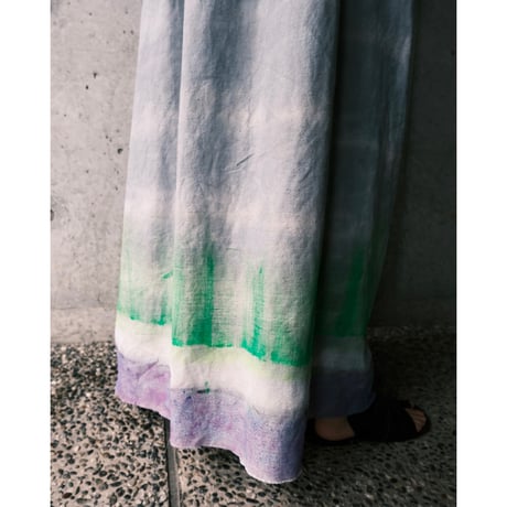 eski.  original dress / overdye × hand paint "gradation"