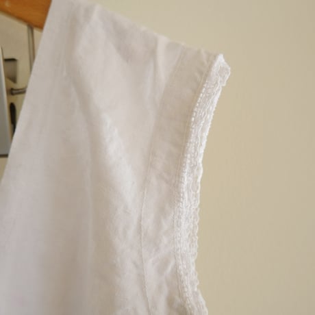 eski. × 画楽 / hand paint antique linen dress