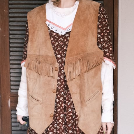 leather vest with fringe