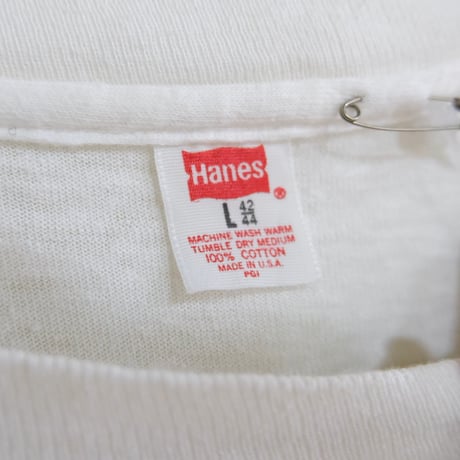 Hanes / message tee / made in USA