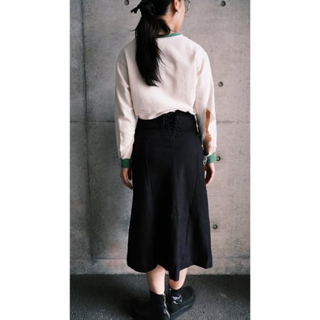 wool marine skirt
