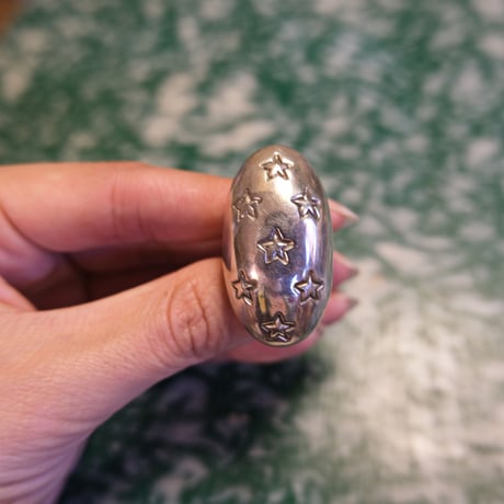 navajo/Andy Cadman/Star-patterned dome ring