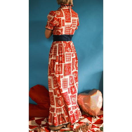 70's paisley dress