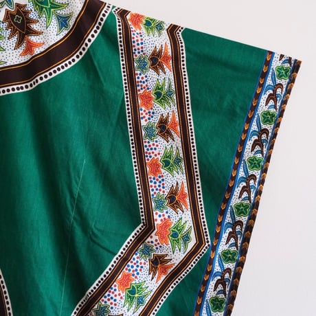 ethnic poncho tops “green”