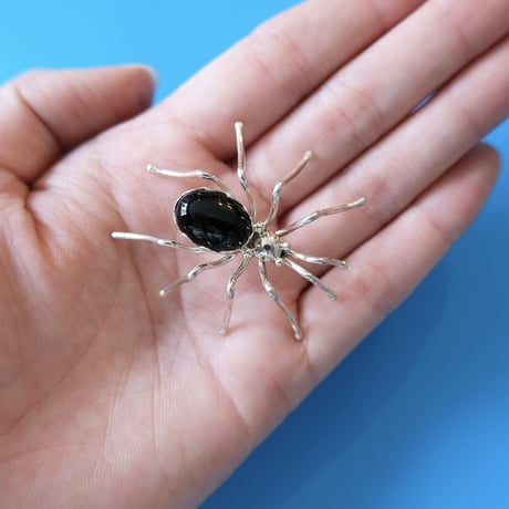 Indian jewelry/ “spider” silver brooch