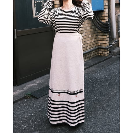 wrap skirt with line