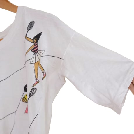 80s vintage tee "tennis"