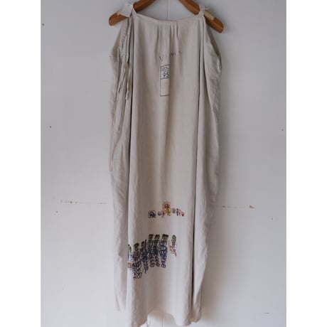 eski. × 画楽 / original linen dress