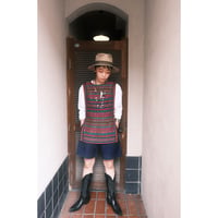 embroidery vest with Ladybug