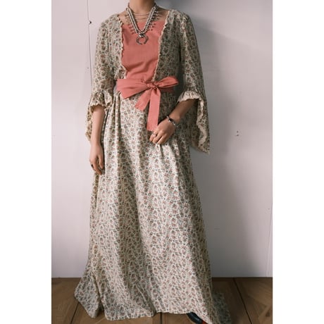 70s vintage bell sleeve dress