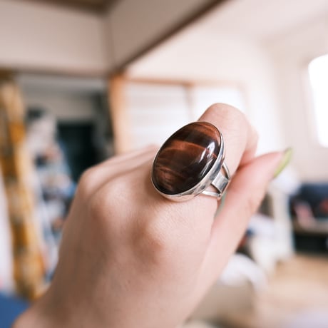 red tiger eye ring