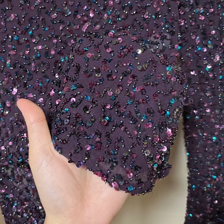 beaded silk tops