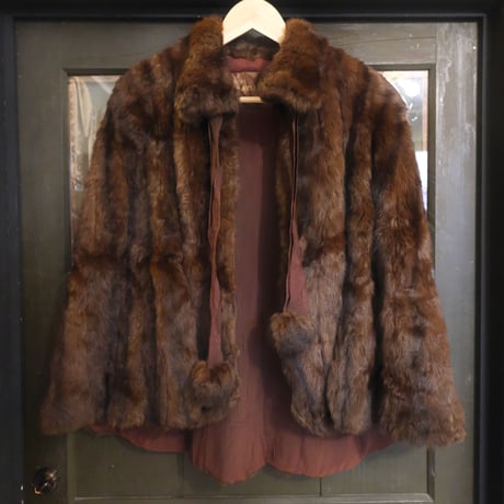 vintage fur cape