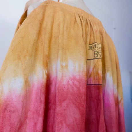 eski.  original dress / overdye "pink × ocher"