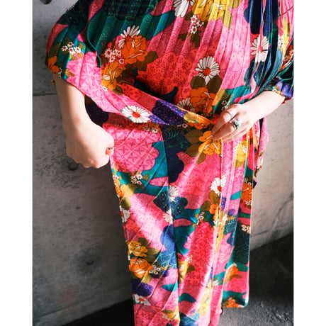 flower poncho dress