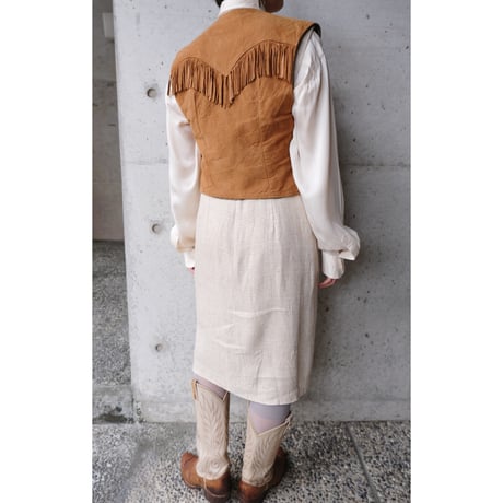 leather vest with fringe