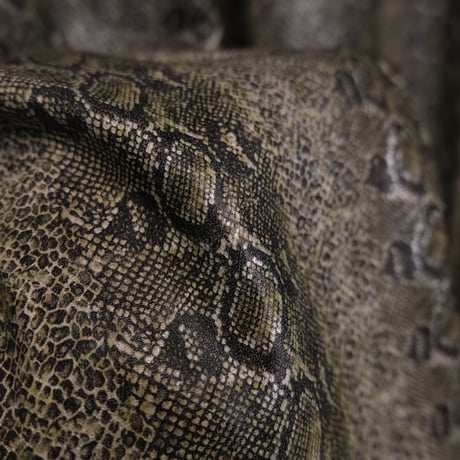 python pattern fake leather pants