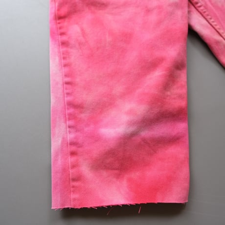 Levi’s / tie dye half denim “pink”